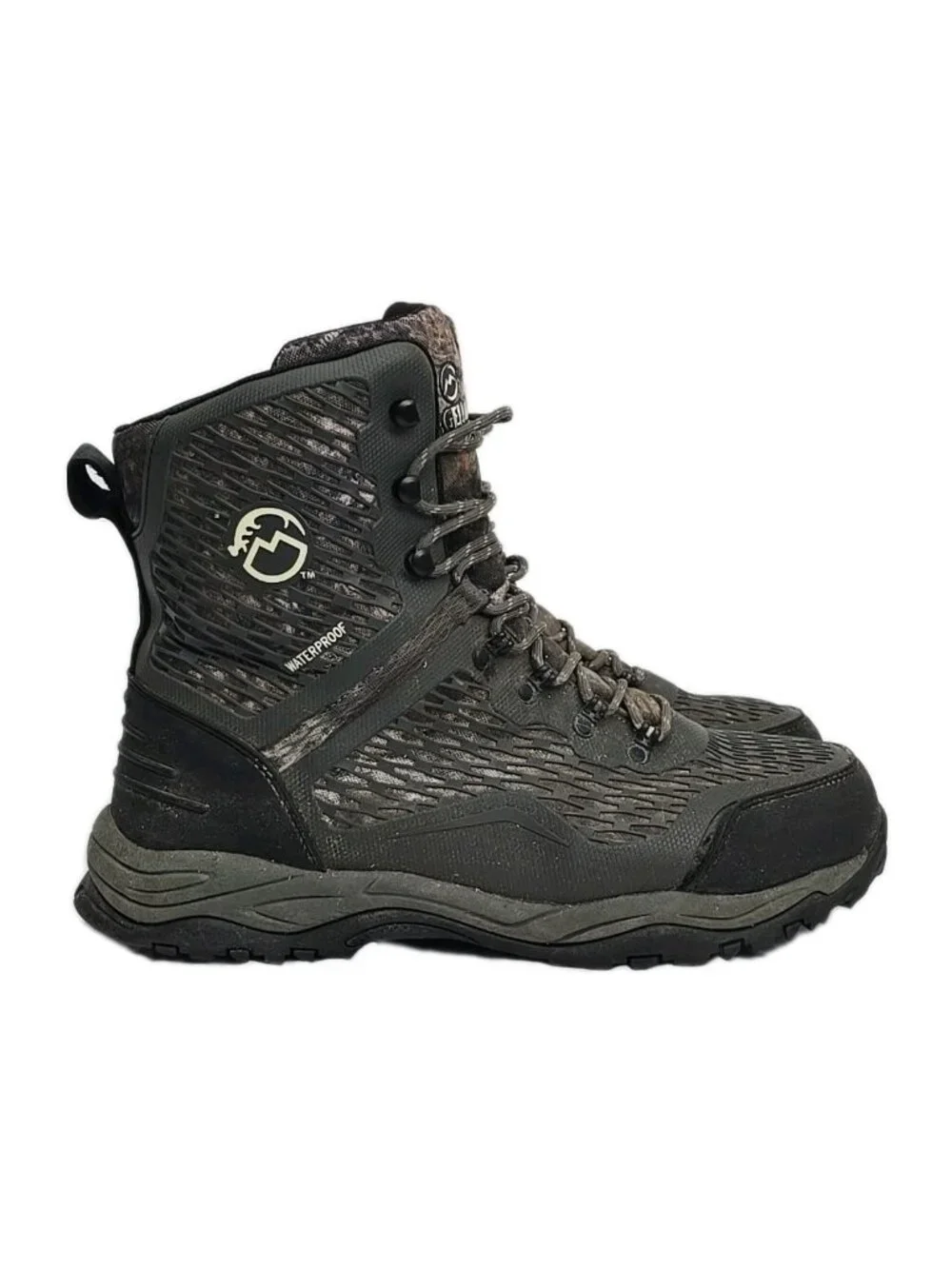 Men's Magellan Outdoors Pro Offroad Waterproof Boots Size 12D #163906 Mossy Oak - Picture 4 of 14